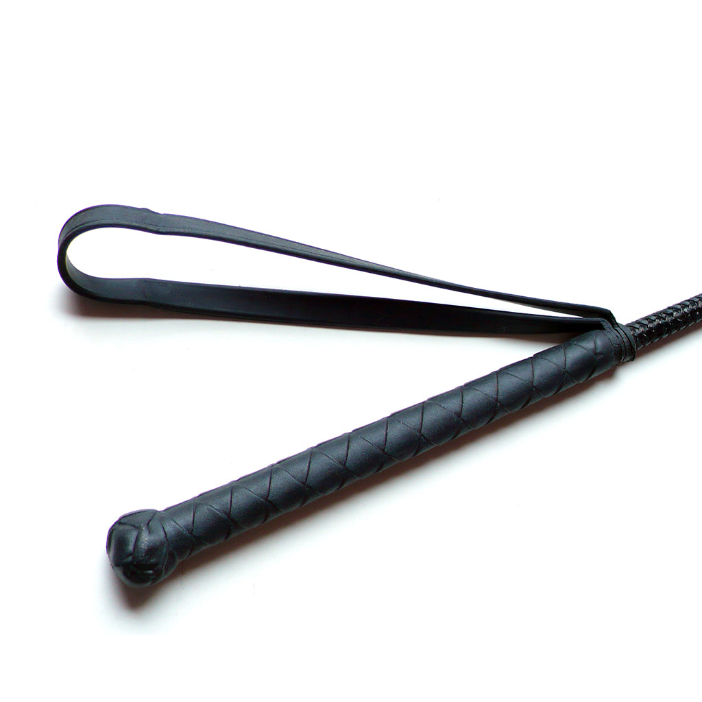 The black Flex Flicker Whip handle is displayed against a blank background.