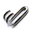 Load image into Gallery viewer, The Steel Nose Hook is displayed against a blank background. It is a piece of steel shaped like a U with rounded hooks on each end.