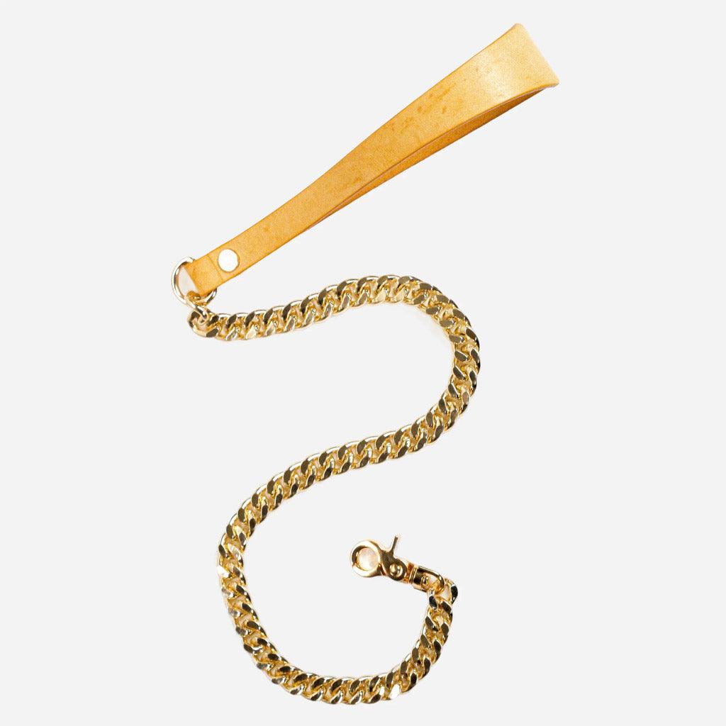 Luxury Leather and Chain Leash by Neon Coyotes-Stockroom