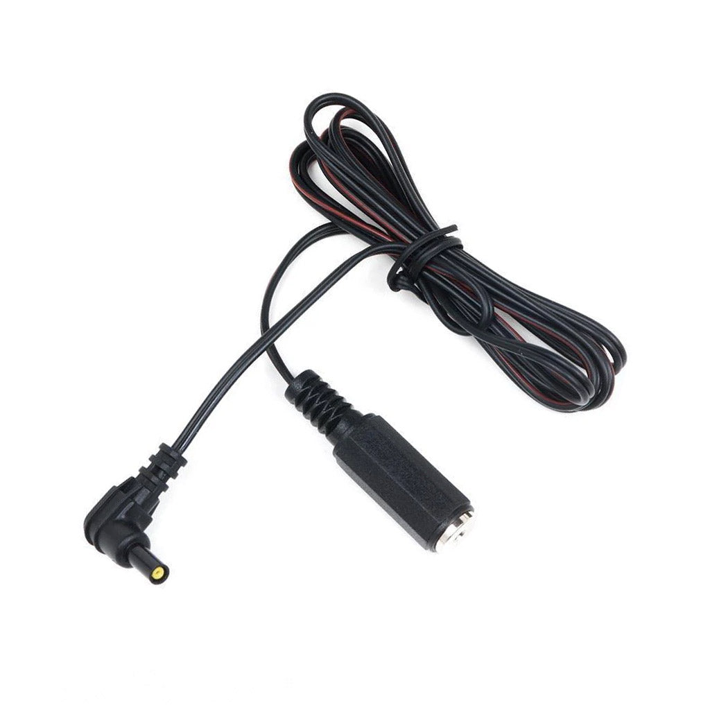 The black 2mm Phone Jack Mystim Adapter Lead Wire is shown coiled up against a blank background.