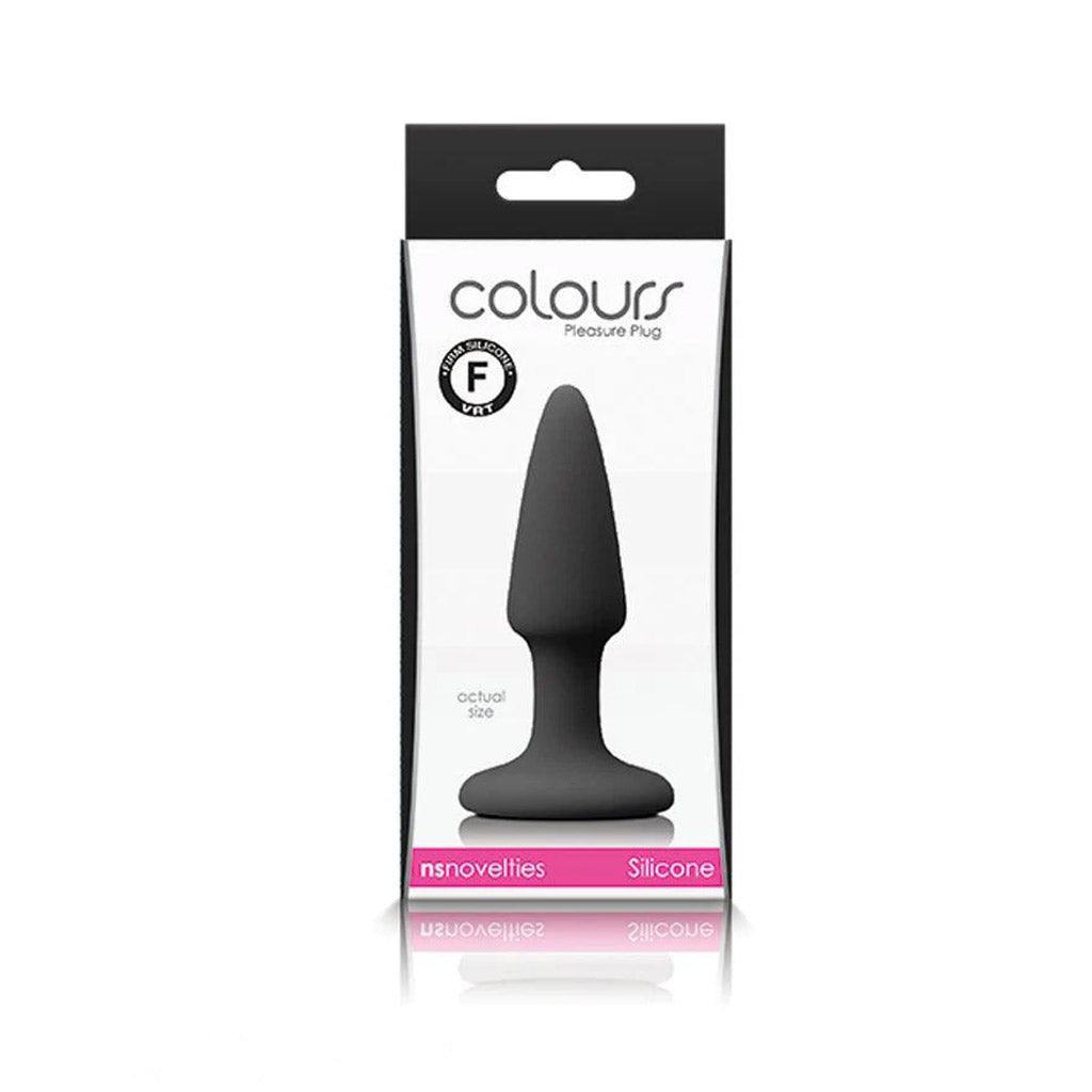 Colours Pleasures Mini Butt Plug, Black-The Stockroom