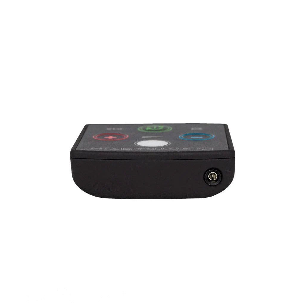 The Electrastim Kix Electrosex Stimulator is shown against a blank background with its cable receiver displayed.