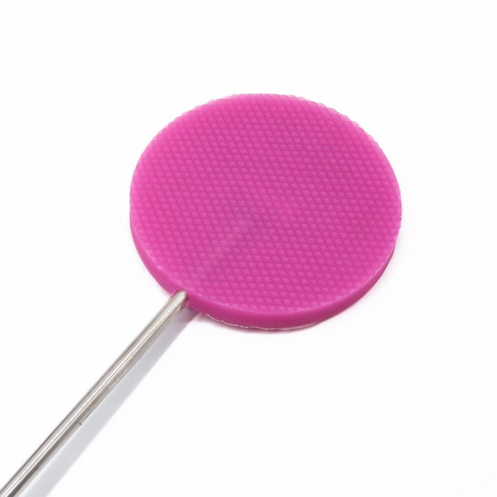 Pink Silicone Lolly Crop, Steel Handle