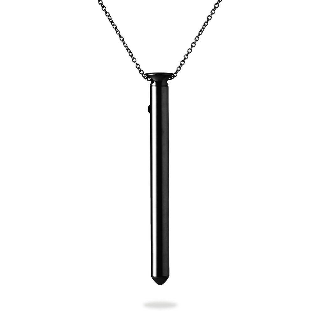 Product image of black metal vibrating necklace