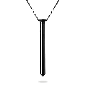 Product image of black metal vibrating necklace