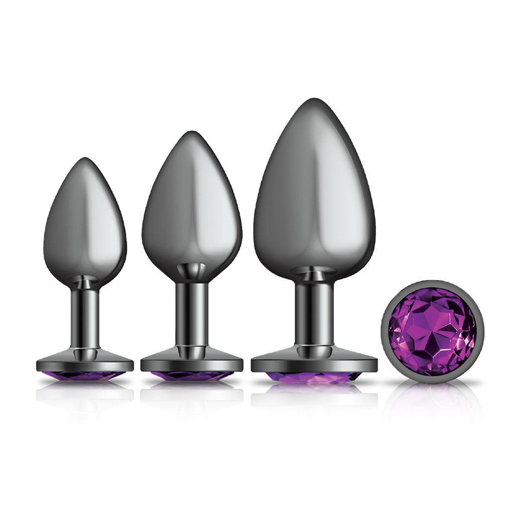 Charms Gunmetal Anal Trainer Kit Purple