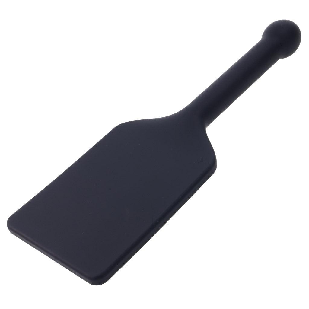 A full-size product shot of the Edge "Fuck Toy" Silicone Paddle, which has a very broad surface with a slim handle.