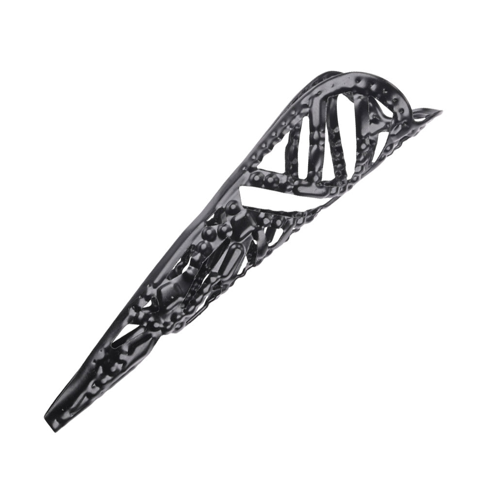 A single one of the Sensory Fingertips against a white background. The contrast shows off the ornate design of the metal and the sharp tip.