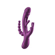 Load image into Gallery viewer, Honey Play Box Trilux Kinky Finger Rabbit Vibrator with Anal Beads, Purple-The stockroom