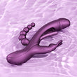 Load image into Gallery viewer, Honey Play Box Trilux Kinky Finger Rabbit Vibrator with Anal Beads, Purple-The stockroom