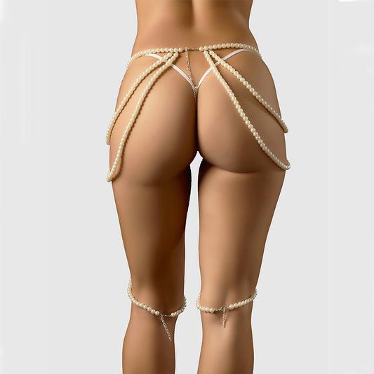 H.O.D. Pearl Draped Garter-The stockroom