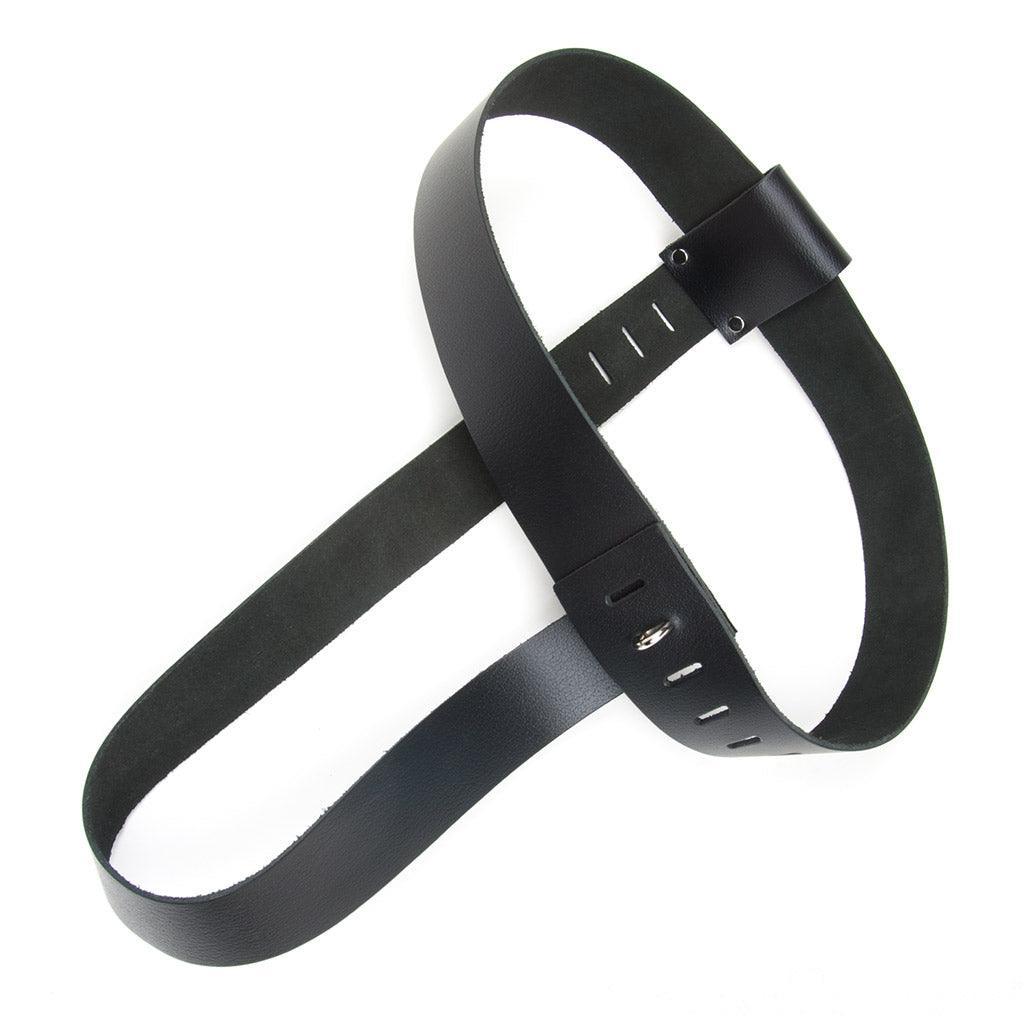 The Strap-in Chastity Harness is shown from the back against a blank background.