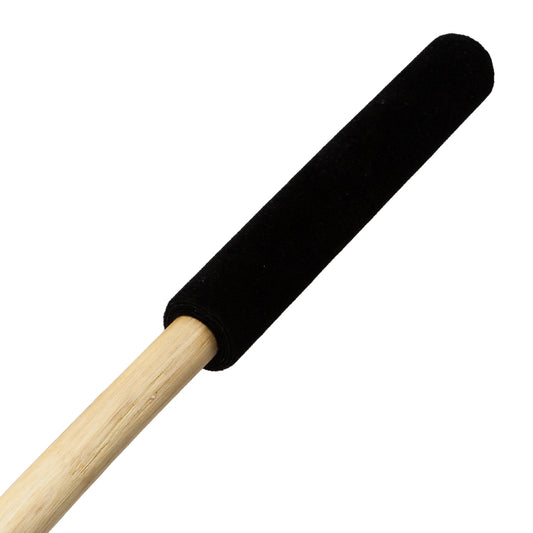 The handle of the 23" thick rattan cane is shown on a white background.