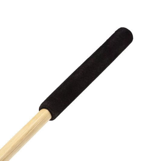The handle of the 33" thick rattan cane is shown on a white background.