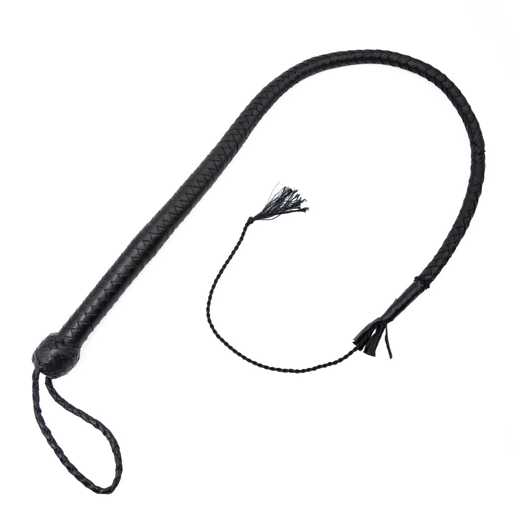 Stockroom Essentials 4ft Braided Whip, Black-The-stockroom