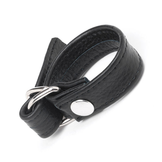 Leather D Ring Adjustable Cock Ring-The stockroom
