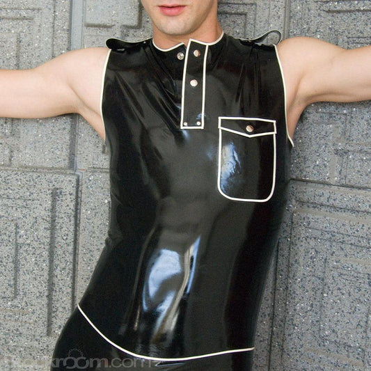 Men's Military Rubber Sleeveless T-The Stockroom