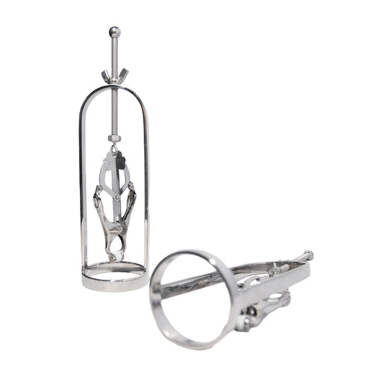 A pair of Tit Tuggers are displayed against a blank background.