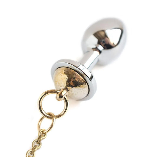 Tetine Stainless Steel Butt Plug w/ Chain-The Stockroom