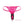 Load image into Gallery viewer, A pair of lacey, hot pink thong panties are shown against a blank background. The Lock-N-Play Remote Petite Panty Teaser is shown on the panties, with the vibrator on the inside and the small black wings folded over the edges of the panties to secure it.
