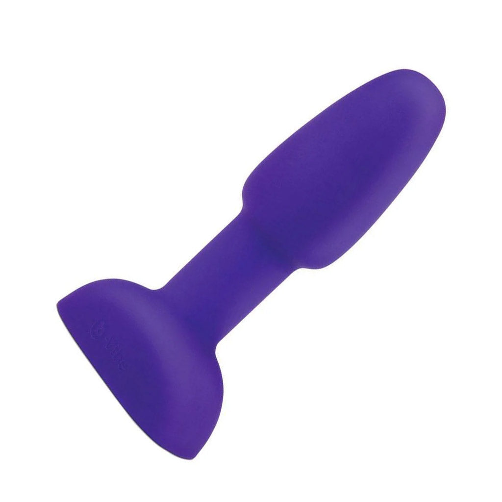 b-Vibe Petite Rimming Butt Plug, Purple-The Stockroom
