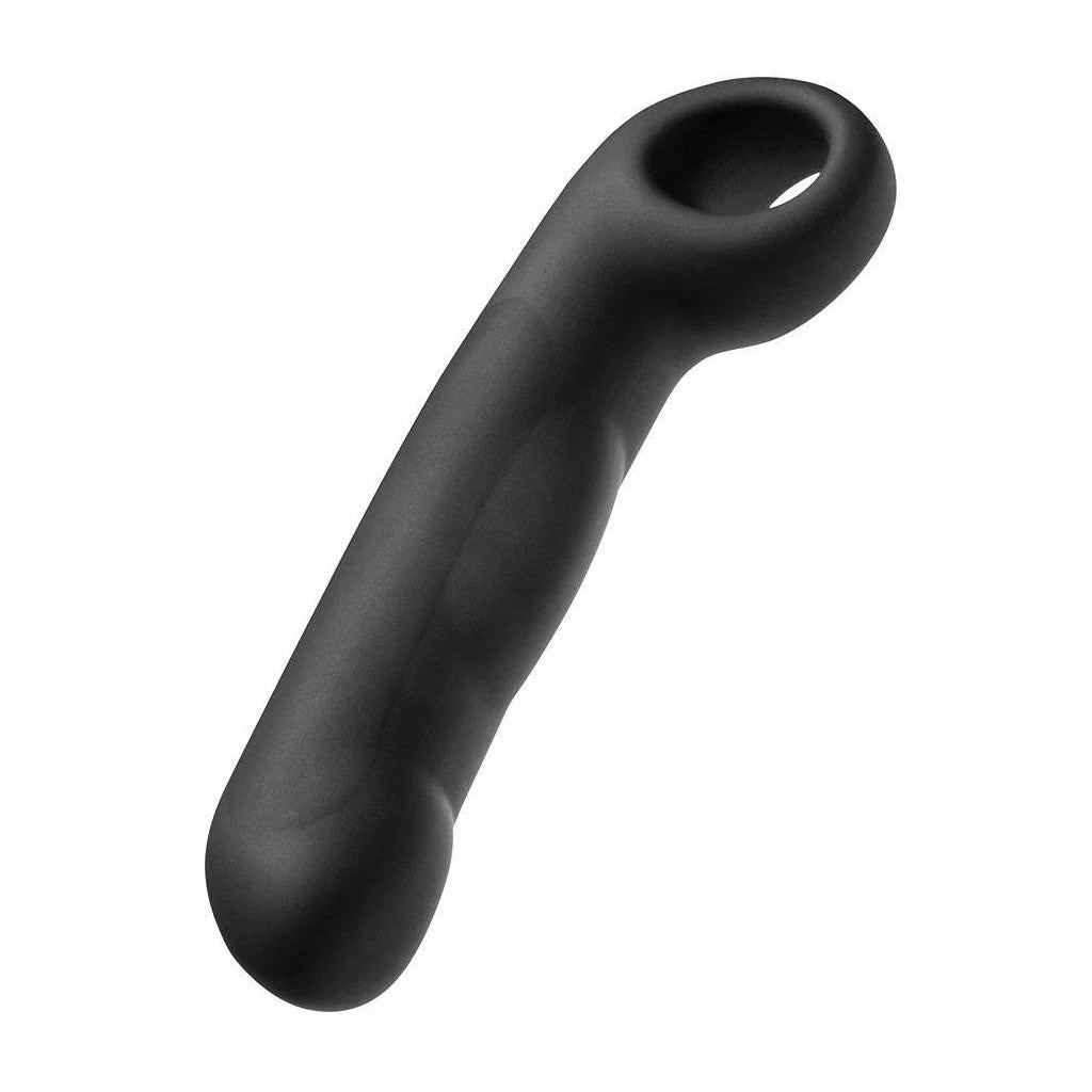 The Electrastim "Ovid" Silicone Noir Dildo is displayed against a blank background.