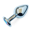 Load image into Gallery viewer, Pride Rainbow Stainless Steel Butt Plug, Med-The Stockroom