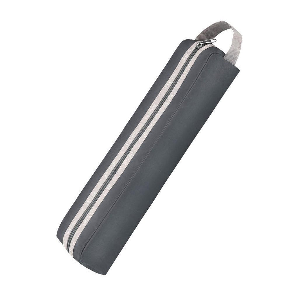 The zipper storage cage for the Le Wand Rechargeable Vibrating Massager in Grey is shown against a blank background.