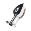 Load image into Gallery viewer, Jewel Stainless Steel Butt Plug, Black-The Stockroom