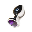 Load image into Gallery viewer, Jewel Stainless Steel Butt Plug, Purple-The Stockroom