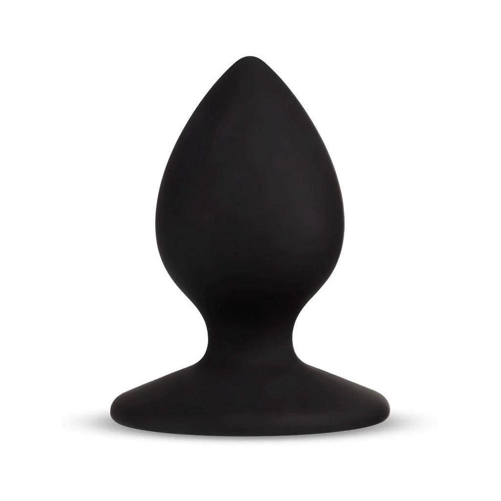 Temptasia Slut Silicone Butt Plug, Black - STOCKROOM