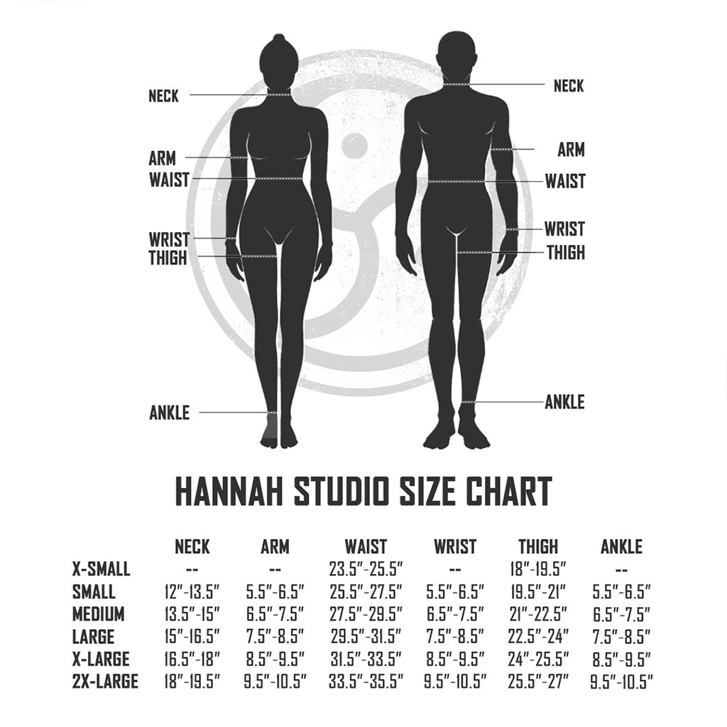 Hannah Studio Size Chart