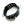 Load image into Gallery viewer, The Locking 3 D-ring Collar is shown against a blank background. It is made of a wide piece of black leather with a D-ring in the front and on each side. The back of the collar has slits for the smaller D-ring closure to fit through.
