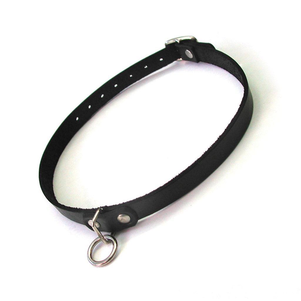 The Leather Choker With O-Ring - STOCKROOM