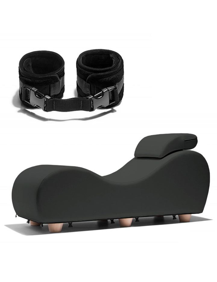 Black Label Esse Chaise II by Liberator w/ Microfiber cuffs