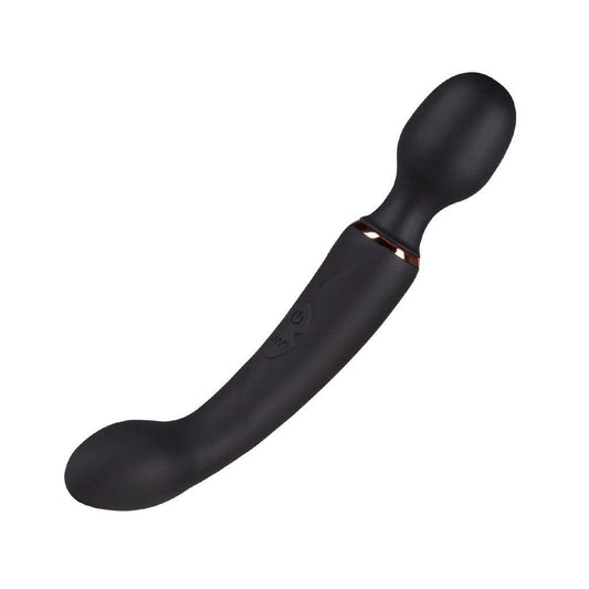 Lush Gia Dual Wand Massager & G-Spot Vibrator, Black-The Stockroom