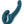 Load image into Gallery viewer, The Fun Factory Share Lite Double Dildo in Deep Sea Blue is shown against a blank background.
