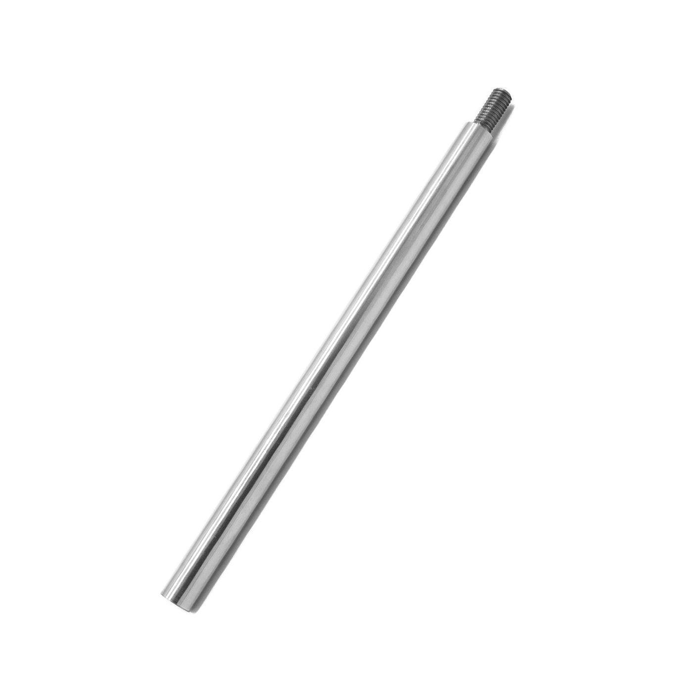 The Extension Rod Rex Machine Adaptor is displayed against a blank background. It is a silver metal rod with threading on one end.