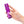 Load image into Gallery viewer, A hand is shown holding a Dark Cherry Le Wand Chrome Deux Bullet Vibrator against a blank background.
