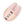 Load image into Gallery viewer, A Rose Gold Le Wand Chrome Double Vibe Rechargeable Vibrator is shown against a blank background. The base is curved with three buttons, and vibrator portion consists of two pink ears.

