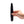 Load image into Gallery viewer, A hand is shown holding up a Le Wand Crystal Slim Wand made of Black Obsidian against a blank background.
