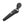 Load image into Gallery viewer, The Palmpower Extreme Rechargeable Wand Massager is shown against a blank background. It is a wand style toy, but the head of the wand is angled upwards. The vibrator is black with silver metallic accents.
