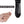 Load image into Gallery viewer, An image of the Temptasia Lazarus Thrusting Rechargeable Vibrating Dildo in Black by Blush Novelties on a plain white background. It is next to a hand holding the included charging cord.
