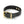 Load image into Gallery viewer, The black Garment Leather Collar With Brass Gold Hardware is shown buckled against a blank background.
