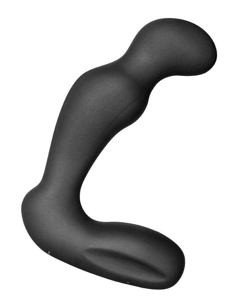 The Electrastim "Sirius" Silicone Noir Prostate Massager is displayed against a blank background without any wires plugged into it.