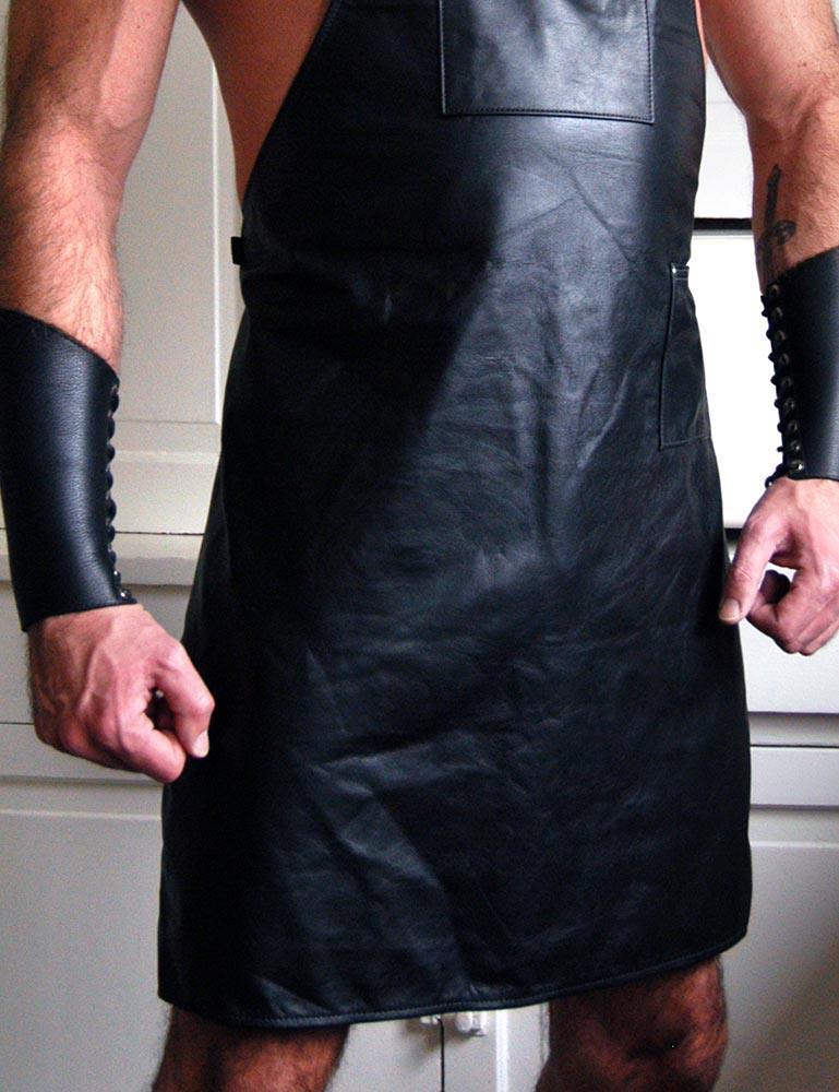 Lace-Up Leather Gauntlet-The Stockroom