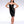 Load image into Gallery viewer, A woman with black hair and red lipstick poses in front of a grey backdrop. She wears the Newmar Latex Dress by Syren Latex in black. The dress has thin camisole straps and a neckline that outlines her bust. The hem ends right above her knee. 
