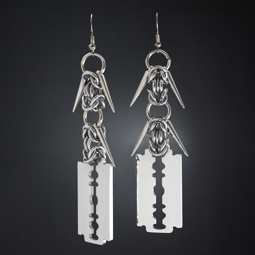 Razor Earrings-The stockroom