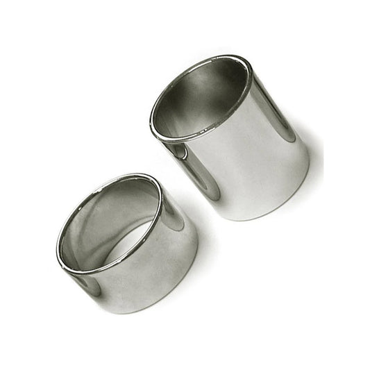 2 sizes of the Chrome Ball Stretcher is shown against a white background .
