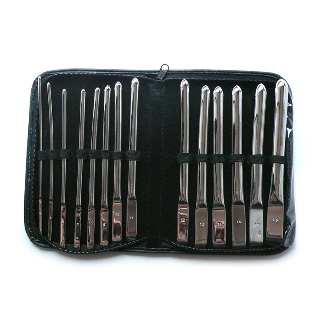 Flat Ended Urethral Hegar Sounds Kit - 14 Piece-The Stockroom